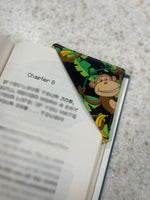 Fabric Corner Bookmarks: Unique Page Holders for Book Lovers: Monkey