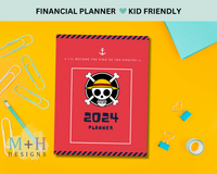 Kid-Friendly Financial Planner Template – Teach Financial Literacy with Customizable Fillable PDF | Fun & Educational for Kids