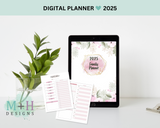 2025 Planner for Busy Moms – Family Events, Meal Planning, To-Do Lists & Weekly View | Customizable Fillable PDF