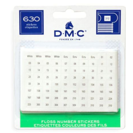 DMC Floss Number Sticker
