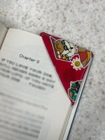 Fabric Corner Bookmarks: Unique Page Holders for Book Lovers: Red Cow