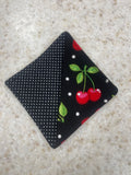 Fabric Corner Bookmarks: Unique Page Holders for Book Lovers: Cherries
