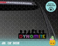 BTS Dynamite SVG Cut File for Glowforge, Laser, Cameo, Cricut, KPop SVG, DXF, PNG, BTS